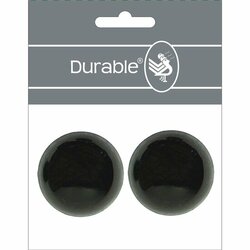 Durable Veiligheidsogen 40mm &agrave; 2 stuks per kaart - kleur zwart