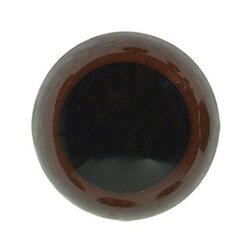 Durable Veiligheidsogen 10 mm, 10 stuks op kaart = 5 paar - Kleur Bruin