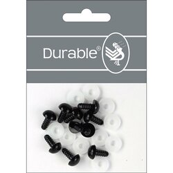 Durable Veiligheidsogen 10 mm, 10 stuks op kaart = 5 paar- kleur zwart