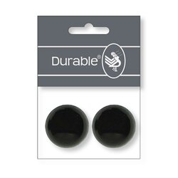Durable Veiligheidsogen 30mm &agrave; 2 stuks per kaart - Kleur Zwart