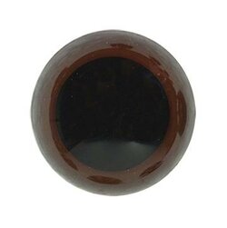 Durable Veiligheidsogen 6 mm, 10 stuks op kaart = 5 paar - Kleur Bruin