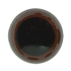 Durable Veiligheidsogen 8 mm, 10 stuks op kaart = 5 paar - Kleur bruin