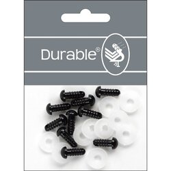 Durable Veiligheidsogen 8 mm, 10 stuks op kaart = 5 paar- kleur zwart