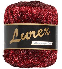 Lammy Yarns  13 Rood Lurex
