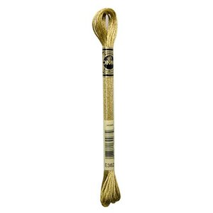 DMC 317W Moulin&eacute; metalisse borduurgaren 6 draads 8 meter - Kleur E3821