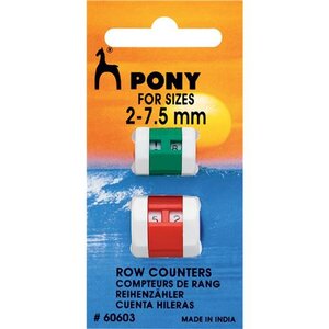 Pony  Toerentellers 2,0 t/m 7,5 mm - 2 stuks 60603