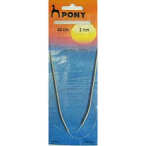Pony  Rondbreinaald 2mm  lengte 40 cm 