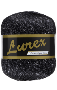 Lurex 18 Zwart Zilver 
