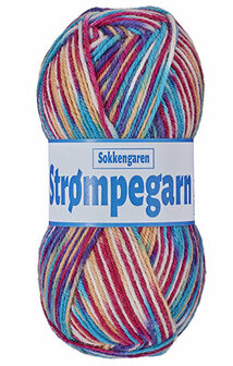 Str&oslash;mpegarn 02 Roze/Blauw/Geel 