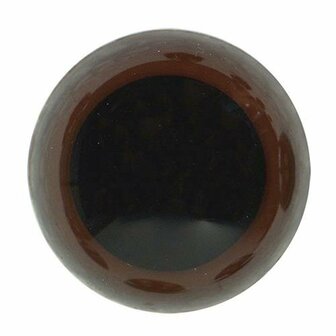Durable Veiligheidsogen 20 mm, 10 stuks op kaart = 5 paar - Kleur Bruin