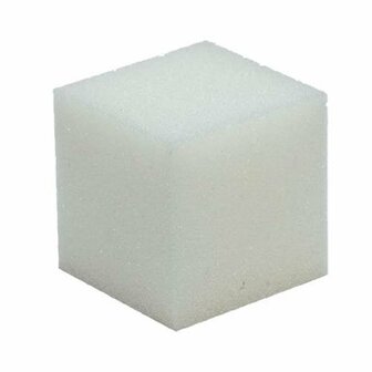 Durable  Schuimrubber kubus 10x10 cm 100% polyether kleur wit (per stuk)