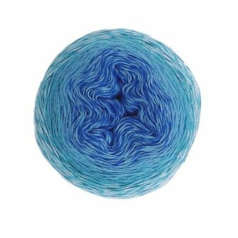 Durable Colour Cake 6004 Royal Blue Velvet brei- en haakgaren 250 gram 1000 meter katoen/acryl