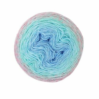 Durable Colour Cake 6015 Rainbow Layer Cake brei- en haakgaren 250 gram 1000 meter katoen/acryl