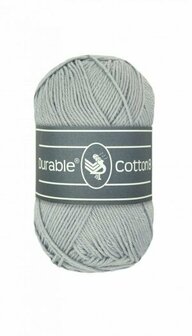 Durable Cotton 8 2232 Light Grey brei- en haakgaren 50 gram 150 meter