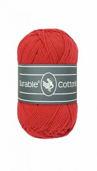 Durable Cotton 8 318 Tomato brei- en haakgaren 50 gram 150 meter