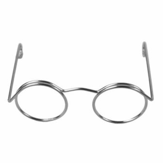 Durable Metalen brilletje 50mm kleur zilver
