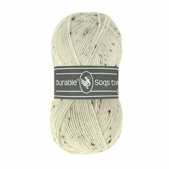 Durable Soqs Tweed 326  Ivory