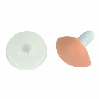 Durable Veiligheidsneus soft 18 mm zalmroze kaart &agrave; 5 stuks