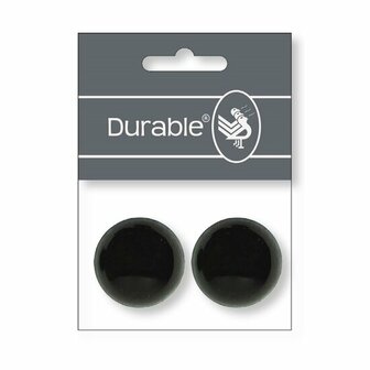Durable Veiligheidsogen 30mm &agrave; 2 stuks per kaart - Kleur Zwart