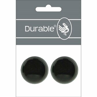 Durable Veiligheidsogen 30mm &agrave; 2 stuks per kaart- kleur Bruin