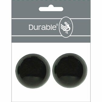 Durable Veiligheidsogen 40mm &agrave; 2 stuks per kaart - kleur zwart