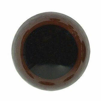 Durable Veiligheidsogen 8 mm, 10 stuks op kaart = 5 paar - Kleur bruin