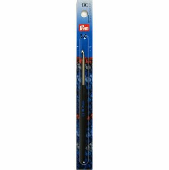 Prym  Haaknaald 2.5mm met antracietkleurige softgrip 15cm,