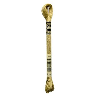 DMC 317W Moulin&eacute; metalisse borduurgaren 6 draads 8 meter - Kleur E3821