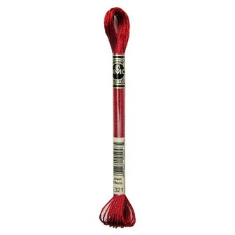 DMC 317W Moulin&eacute; metalisse borduurgaren 6 draads 8 meter - Kleur E321