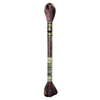 DMC 317W Moulin&eacute; metalisse borduurgaren 6 draads 8 meter - Kleur E130