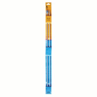 Pony  Breinaald 4mm 40cm met knop 