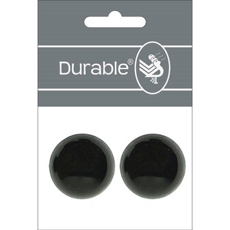 Durable Veiligheidsogen 30mm &agrave; 2 stuks per kaart- kleur Bruin