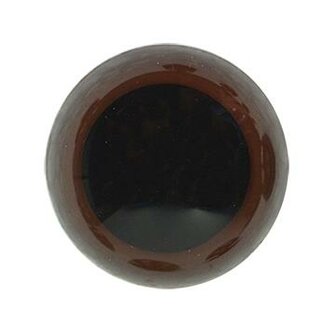 Durable Veiligheidsogen 6 mm, 10 stuks op kaart = 5 paar - Kleur Bruin