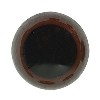 Durable Veiligheidsogen 8 mm, 10 stuks op kaart = 5 paar - Kleur bruin