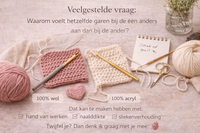 Waarom voelt hetzelfde garen bij de één anders aan dan bij de ander?