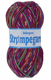 Strømpegarn 12 Roze/Groen 