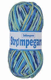 Strømpegarn 16 Turquoise /Blauw 